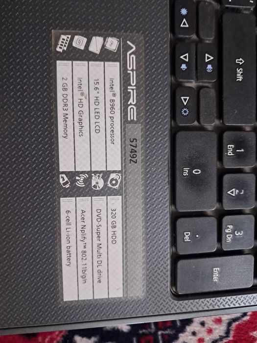 Ноутбук Acer aspire 5749z