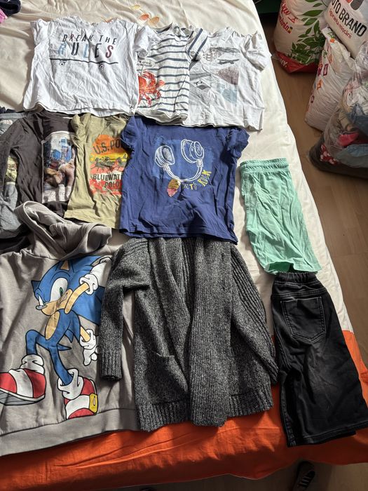 Lot haine baiat 5-8 ani Zara, H&M, Mango geaca, hanorace pulover lana tricouri pantaloni