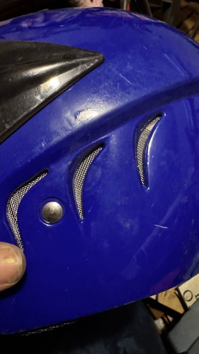 Шлем синий, для мопеда, электро скутера