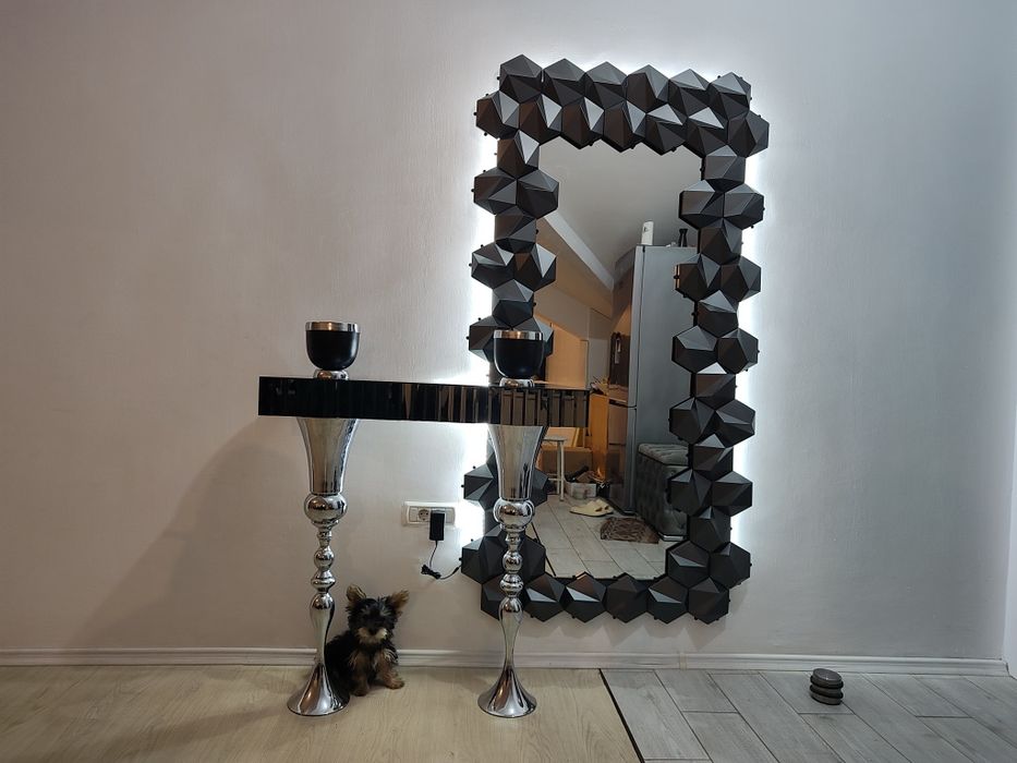 Oglinda mare living led