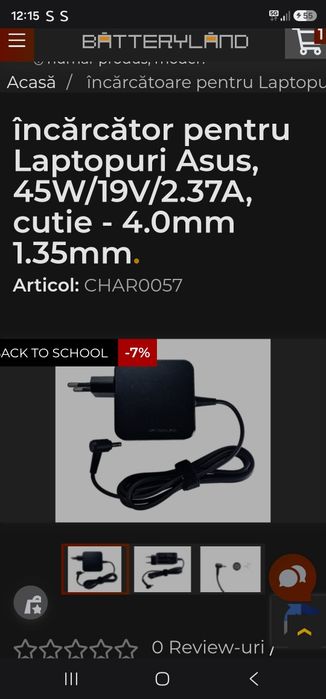 Incarcator laptop asus