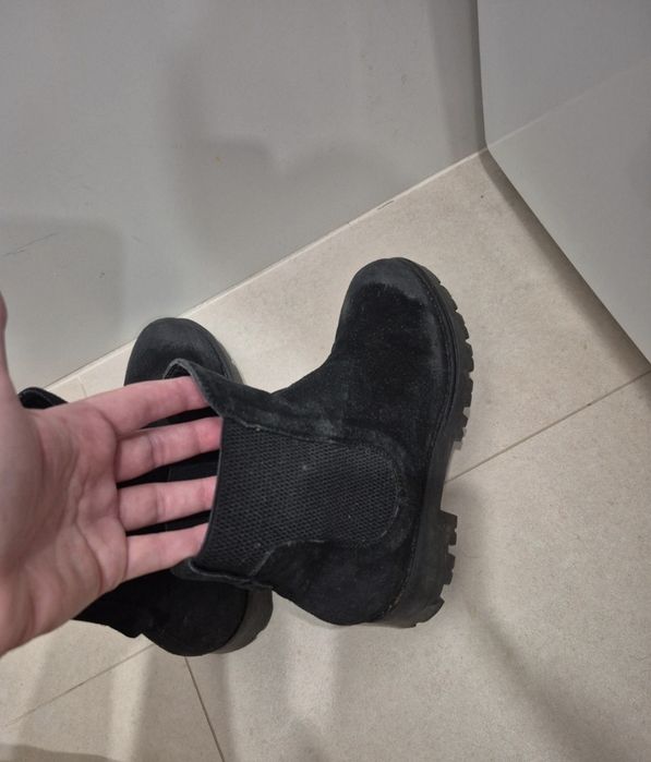 Ghete Musette piele întoarsă