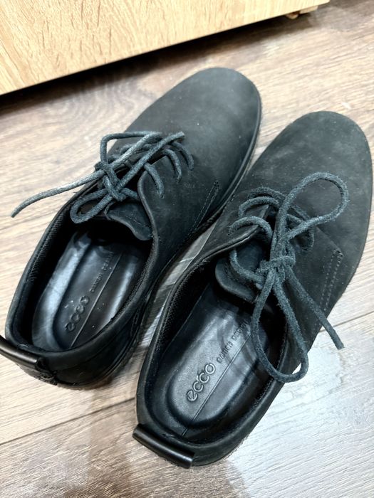 Ecco pantofi piele casual negru