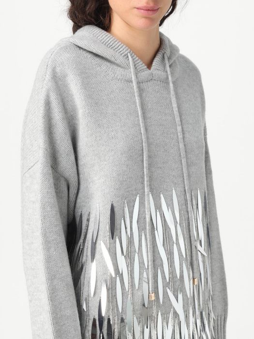 Elisabetta Franchi Уникален лимитирън пуловер с качулка