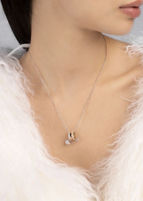 Colier apm MONACO ajustabil cu pandantiv tip „Safety Pin”