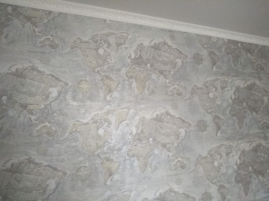 Шпаклевка! Поклейка обоев!