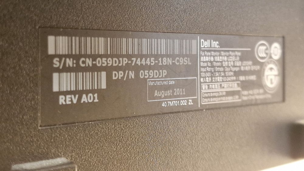 Monitor  LED Dell UltraSharp U2312HMt, 23 inci Full HD, Panel IPS