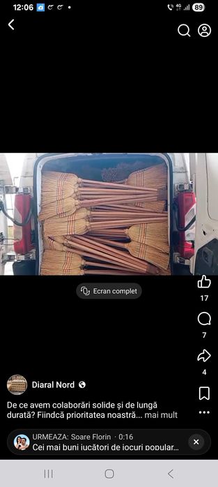 Mături sorg confecționate manual