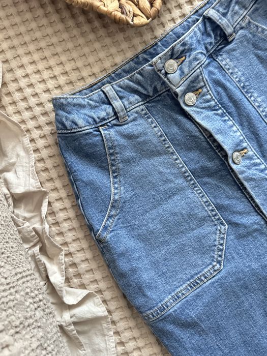 Юбки джинсовые ниже колен рМ