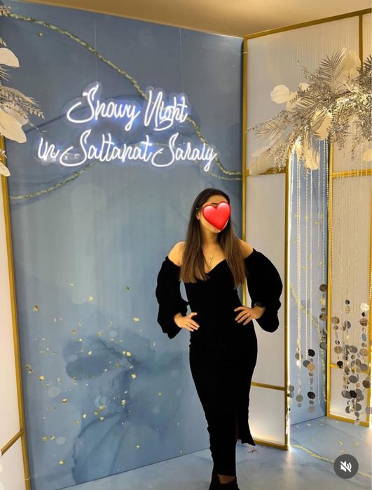 Продам Черное велюровое платье