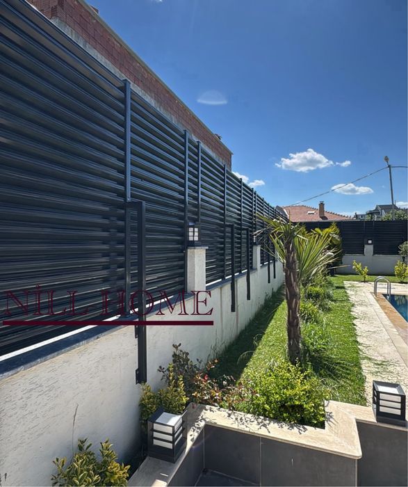 Ограда (тип-щора) ЛАМЕЛИ, ПАНА, ВРАТИ/стълбове/антрацид