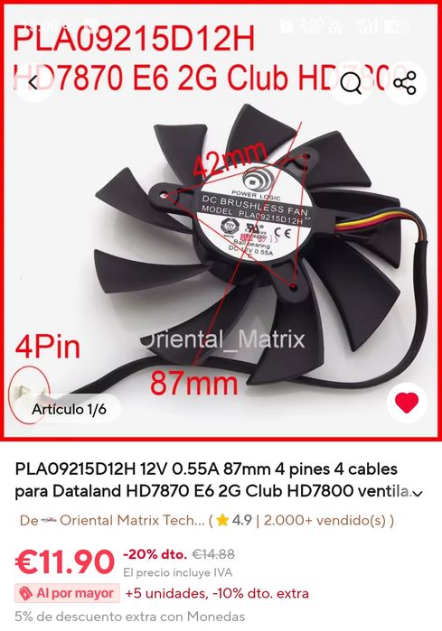 Power Color Radeon HD7870 2GB 256bit GDDR5  GPU видео карта