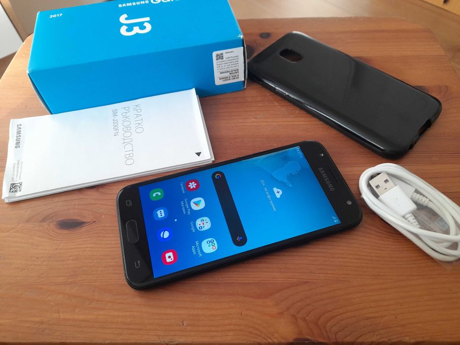 Samsung Galaxy J3 GB 16 GSM Смартфон Самсунг мобилен телефон черен
