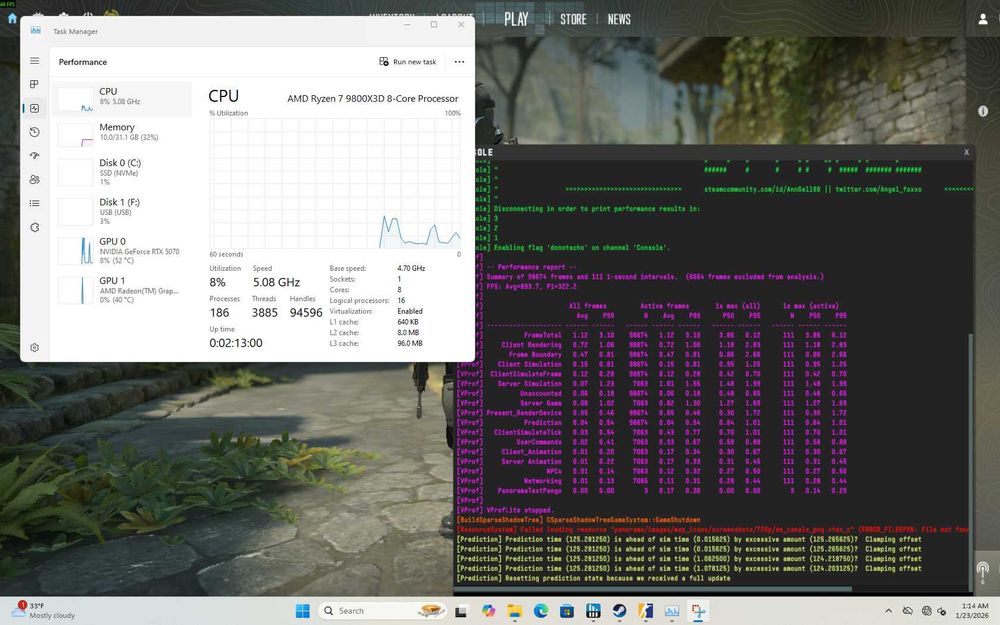 PC Gaming Ryzen 7 9800X3D RTX 5070