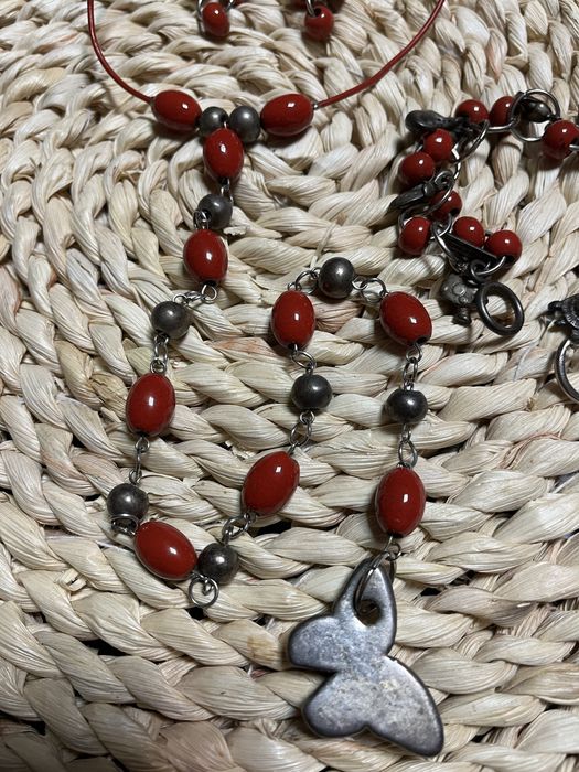 Комплект бижута-обици, колие , гривна