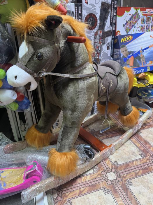 Качалка-Лошадка мягконаб.,муз