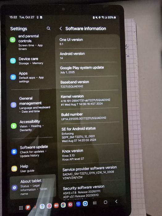 Tableta Samsung A7 Lite