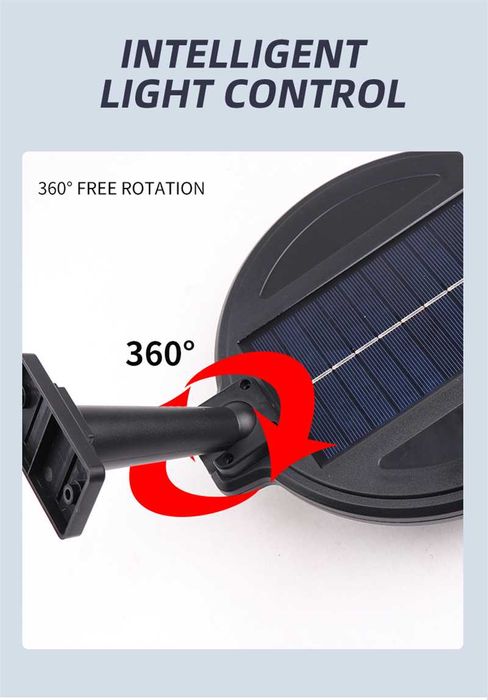 Водоустойчива Соларна лампа 150 COB Solar sensor street light LB-1288А