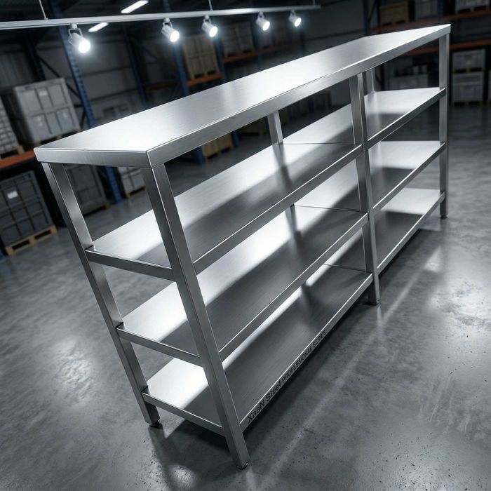 Стеллаж из нержавейки / Zanglamaydigan po'latdan stellaj — XaaN Steel