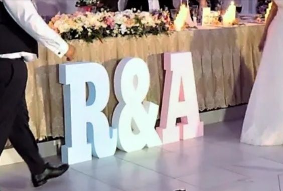 Decoratiuni nunti botez litere volunetrice