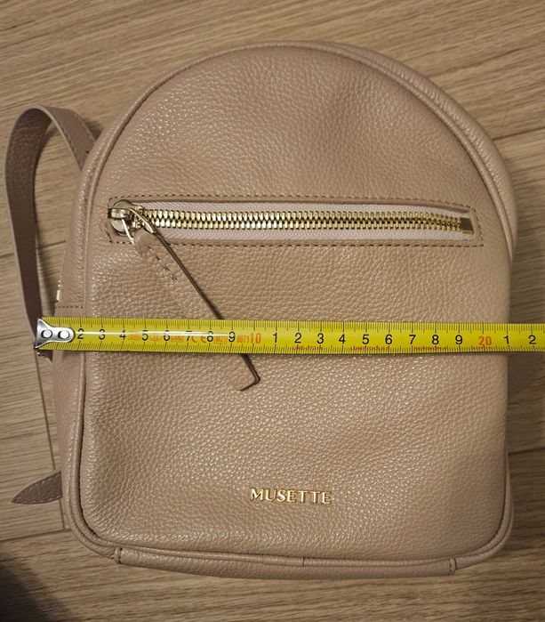 Rucsac Musette piele roz-nude