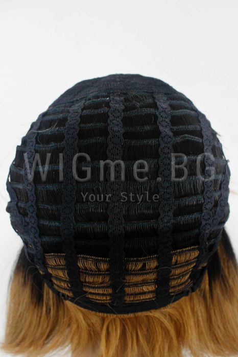 Къса тъмноруса от ЕСТЕСТВЕН косъм перука Рита