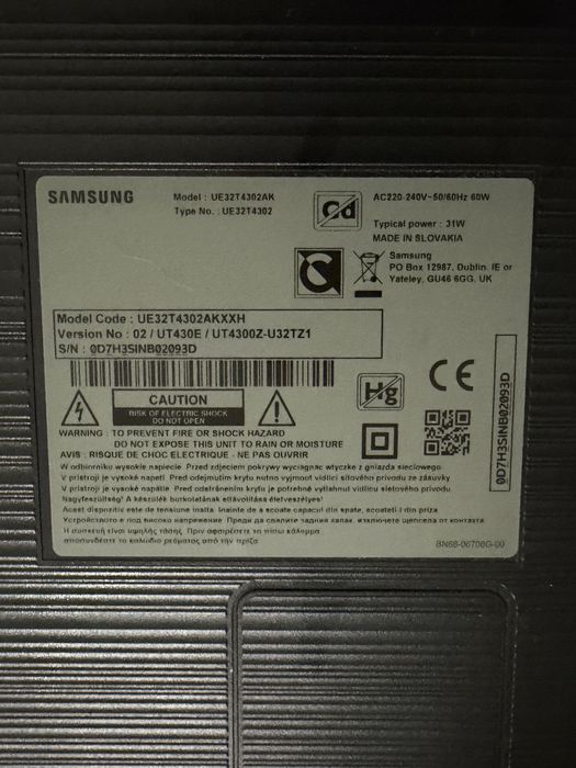 TV Samsung 81CM Diagonala Telecomanda Smart LED Netflix UE32T4302
