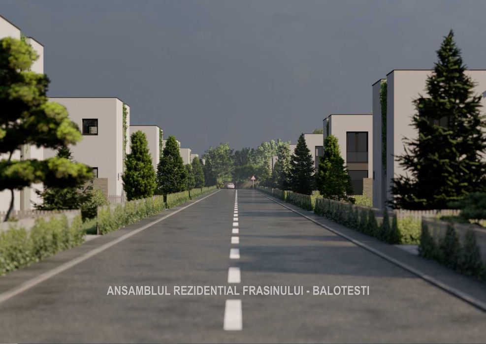 Ultimile 3 loturi teren Balotești-Ansamblu rezidențial