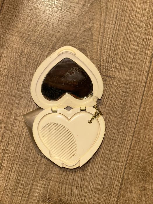 Детски ретро комплект гребенче с огледалце