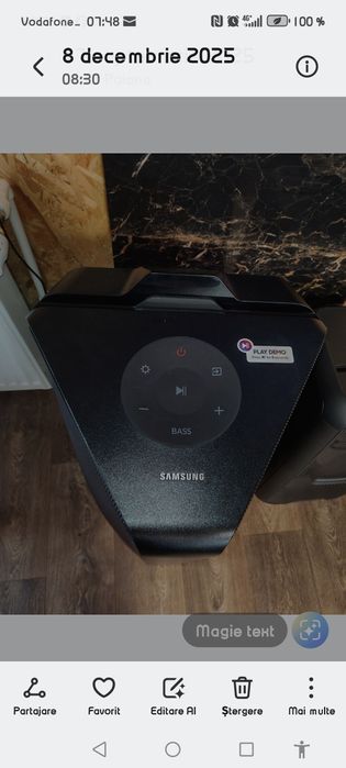 Boxa Samsung x 70 model mare