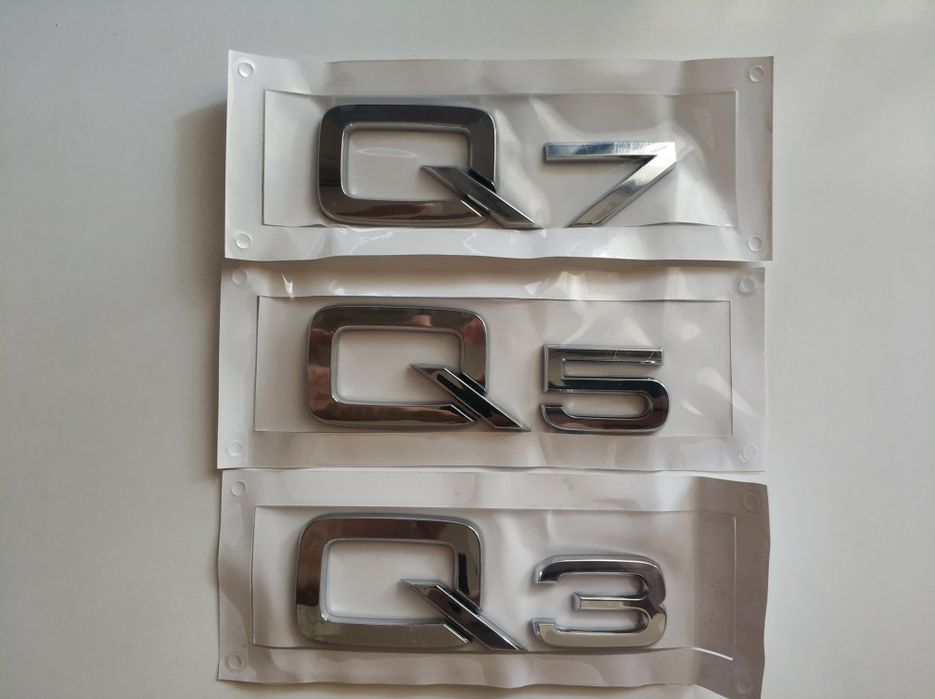 Задна Емблема/Стикер за Audi Q3/Q5/Q7 1.8T 2.0T 3.0T и BMW X1/X3/X5/X6