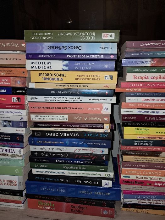 Bibliotecă 120+ cărți dezvoltare personală, psihologie și spiritualitate
