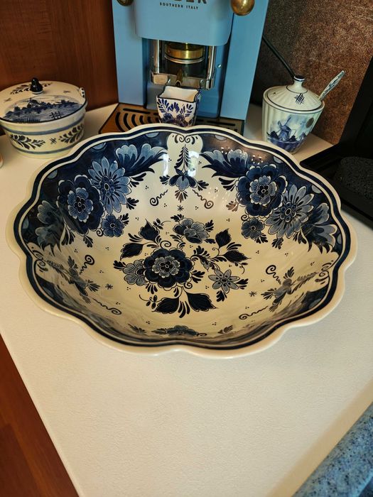 Делфт антикварна порцеланова фруктиера