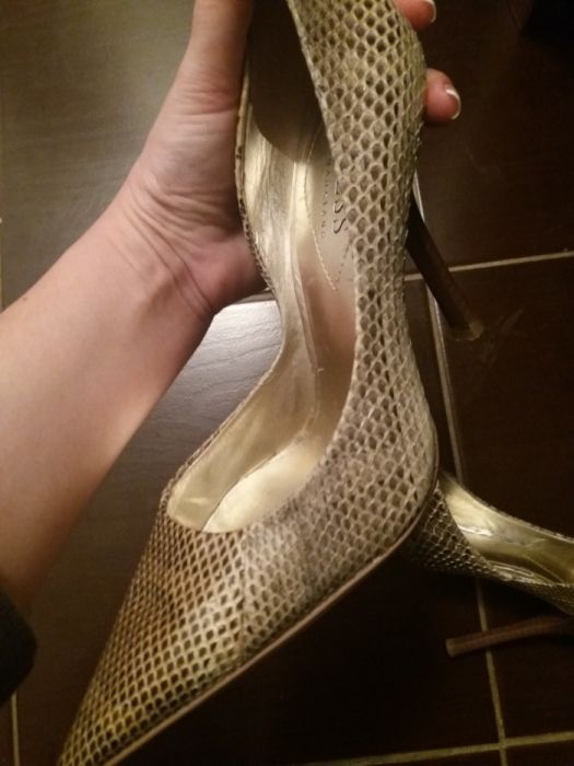 Pantofi Guess piele piton