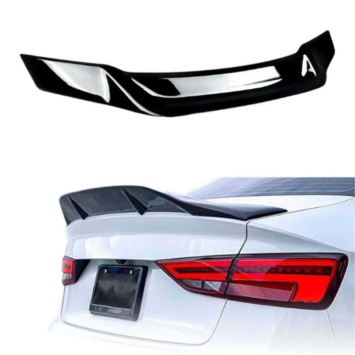 Р лип спойлер за багажник ауди а3 8в седан / audi a3 8v R spoiler sedan / добавка