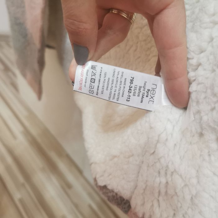 Haina / blanita palton fete marca Next 9 ani