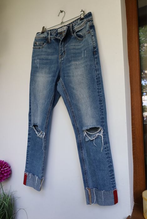 Blugi Girlfriend rupți XS