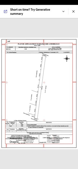Vând teren Călinești - Argeș