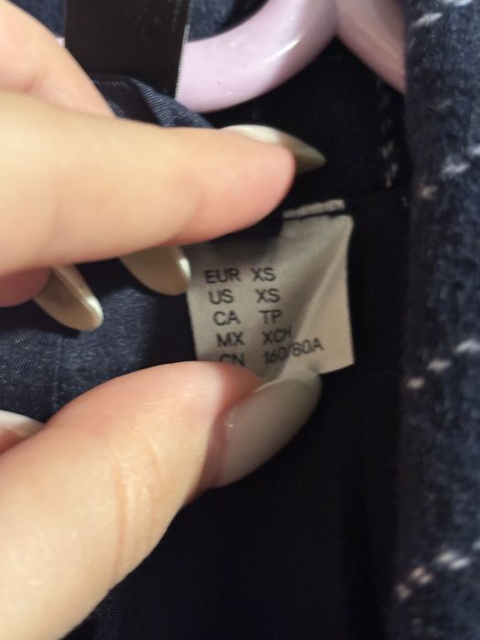 Палто H&M тъмно синьо