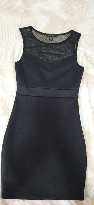 Rochie neagra scurta Amisu nr 34
