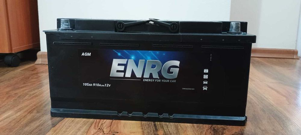 Акумулатор ENRG AGM 12V 105Ah 910A R+