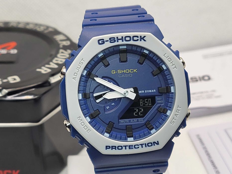 Ceas Sport Casio g shock ga 2110 ET-2AER, BOLD BLUE , Nou,Garantie 2 ani