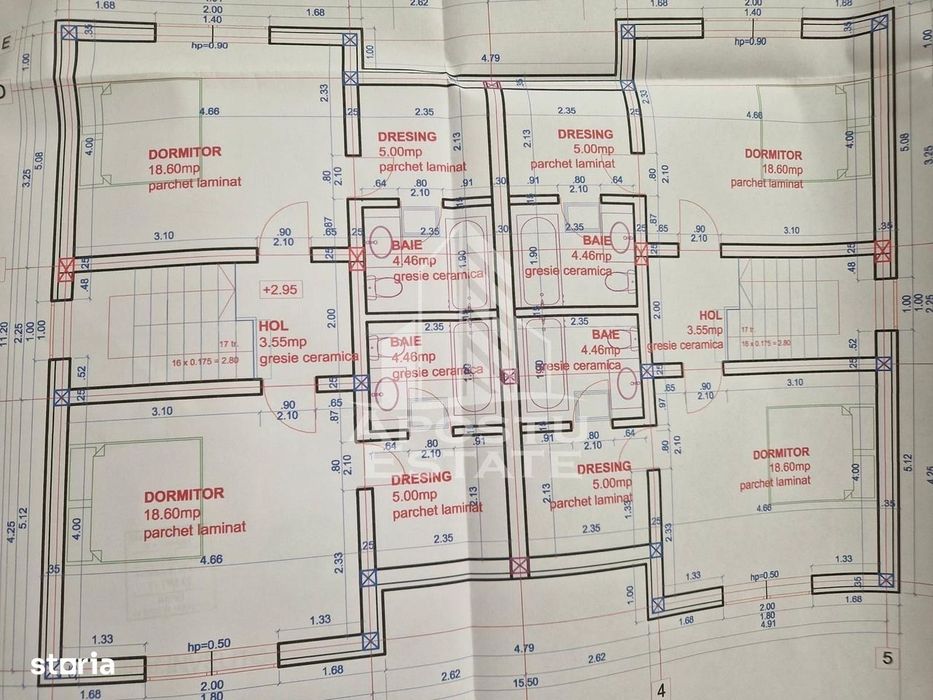 Duplex cu 4 camere de vanzare in Urseni, 132 mpu