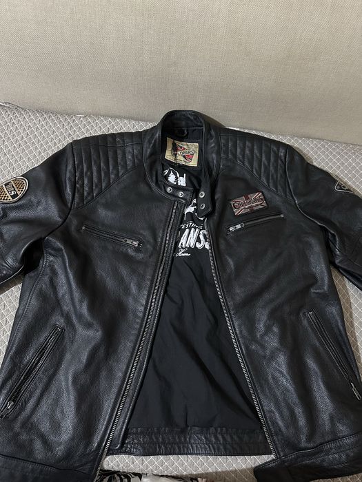 Кожанная мужская куртка