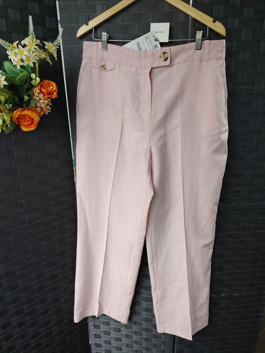 Pantaloni din in&bumbac masura XL Zara