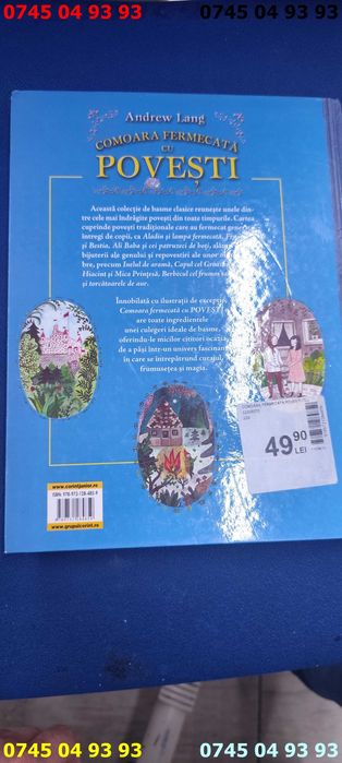 carte carti comoara fermecata cu povesti basme clasice Andrew Lang