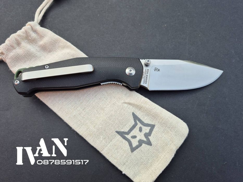 Сгъваем нож FOX-FX-523 Black G10