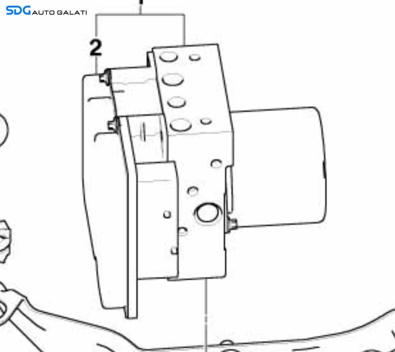 Unitate Modul Pompa ABS BMW Seria 5 E60 E61 2003 - 2010 Cod 0265950408 3451677484801 6774848 [X4373]