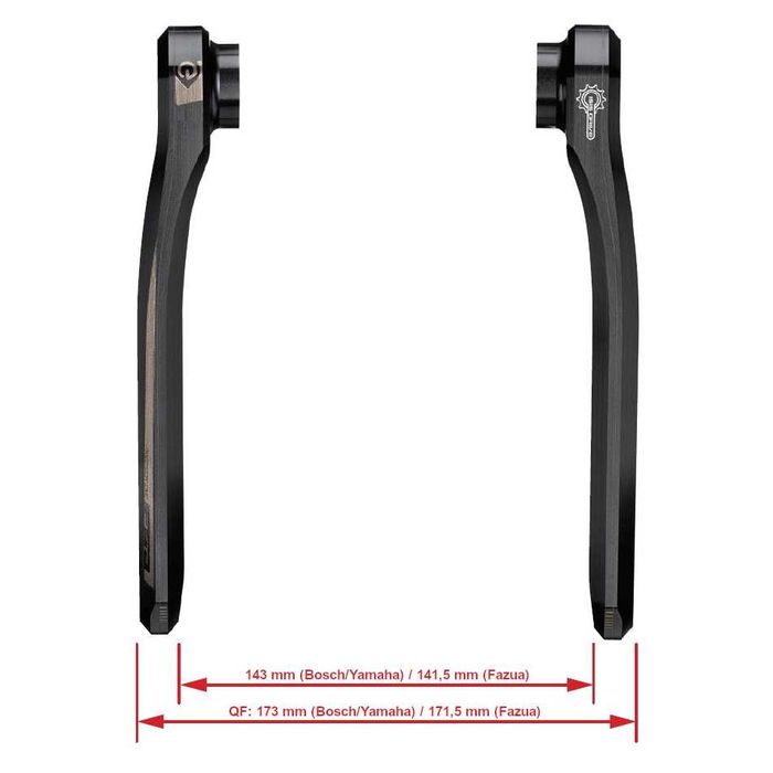 Премиум курбели FSA KFX E-Bike CK-9011 170мм