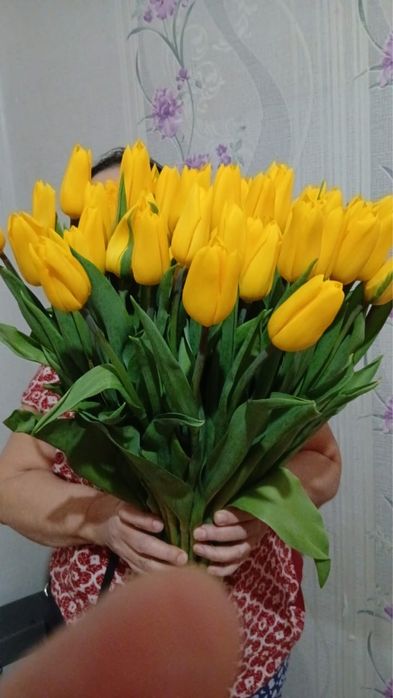 Премиум шикарные тюльпаны, 60 см, крупные!